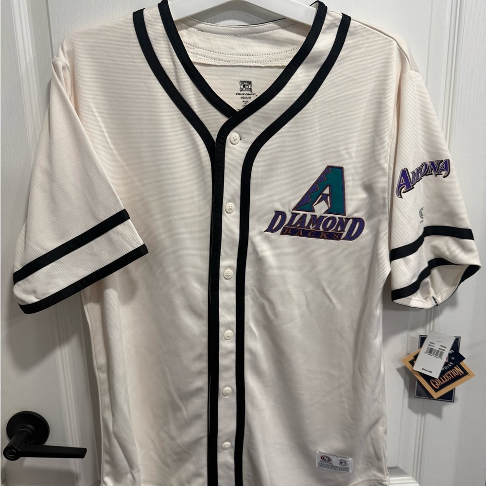 NWT MLB Cooperstown Arizona Diamondbacks Men’s Jersey Medium Throwback Retro
